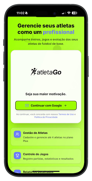 AtletaGo - Gestão de Futebol Screenshot 3