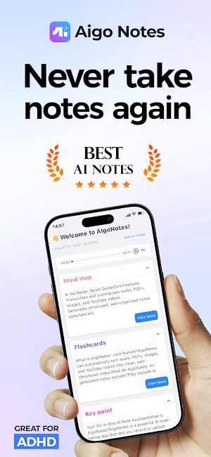 AIgoNotes-AI Note Taker Screenshot 0