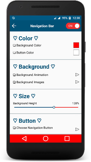 Navigation Bar - Button Screenshot 2