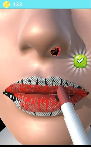 Lip Art Lipstick Makeup Game Screenshot 2