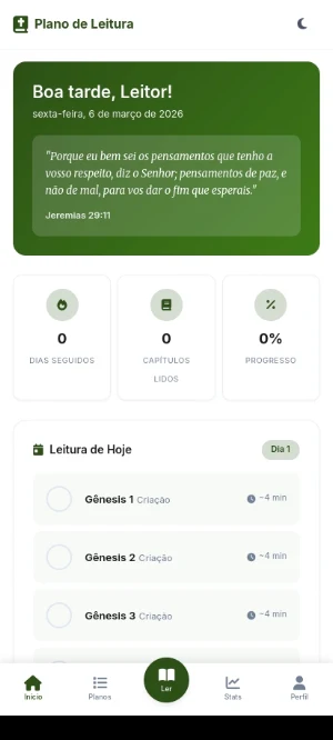 Plano de leitura Bíblica Screenshot 0