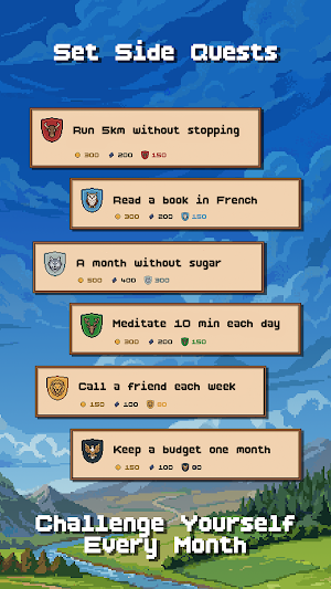 Pixelio - Habit tracker RPG Screenshot 3