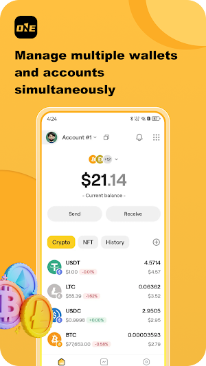 Onetoken:Crypto wallet Screenshot 0