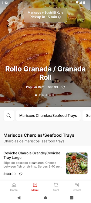 Mariscos y Sushi El Kora Screenshot 1