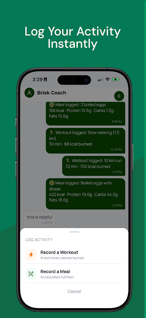 brisk fit Screenshot 1
