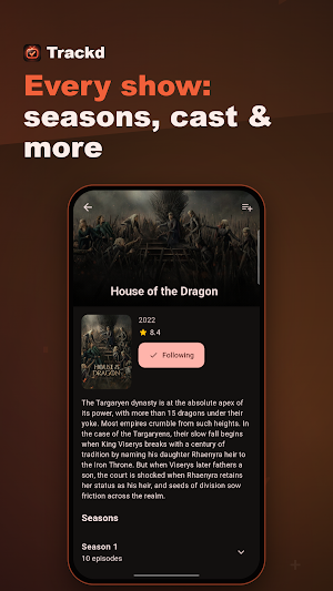 Trackd: TV Shows & Movies Screenshot 2