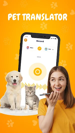 Cat & Dog Translator Prank App Screenshot 0