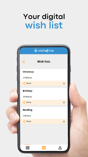WishOf.Me: The Wish list app Screenshot 1