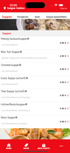 Saigon Imbiss Online Screenshot 2