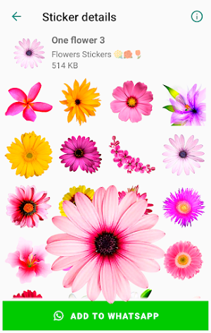 WAStickerApps Flowers stickers for WhatsApp 💐🌹🌷 Screenshot 2