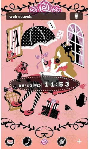 Pink Wallpaper Alice's Room Screenshot 0