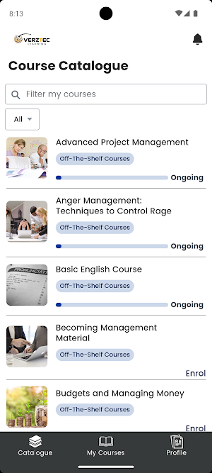 Verztec Learn Screenshot 1