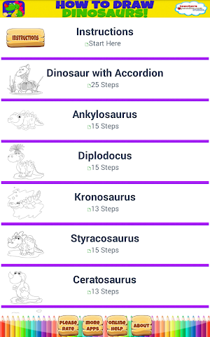 Learn to Draw Cartoons & Dinos Screenshot 3