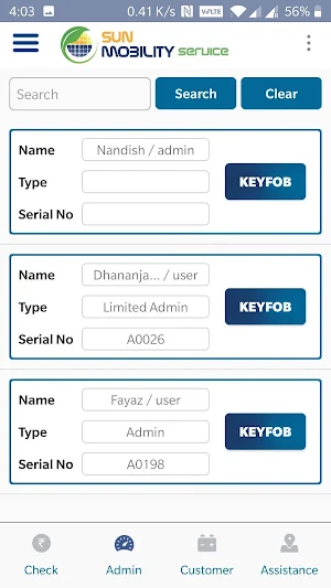SUN Mobility Service App Screenshot 3