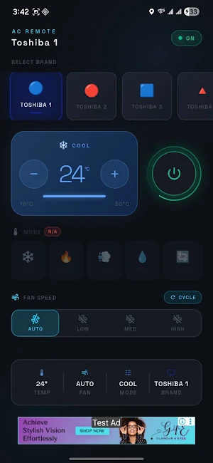 Toshiba AC Remote Screenshot 1