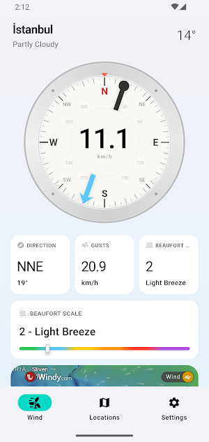 Anemometer: Wind Speed Tracker Screenshot 0