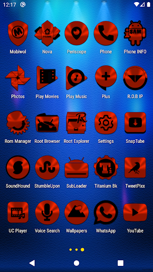 Red Orange and Black Icon Pack Screenshot 3