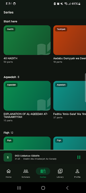 Fawaa'id: Islamic Lectures Screenshot 2