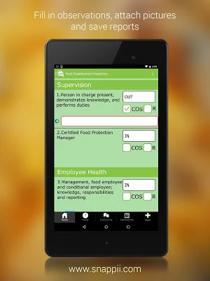 Food Safety Inspection Screenshot 1