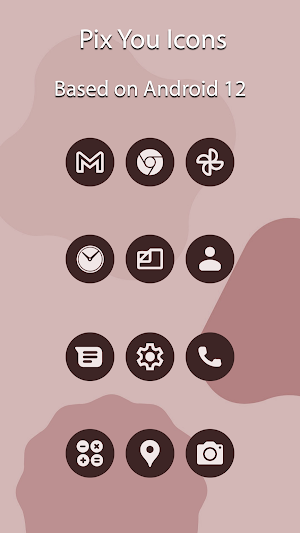 Pix You Bistre Dark Icons Screenshot 0