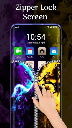 Zipper Screen lock Screenshot 3