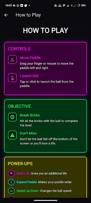 BrickNova: Brick Breaker Game Screenshot 3