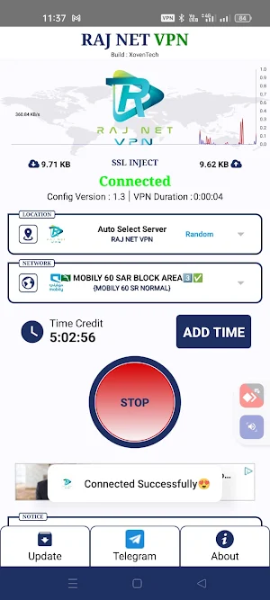 RAJ NET VPN Screenshot 2