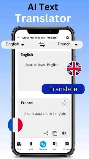 Language Translator Translate Screenshot 2