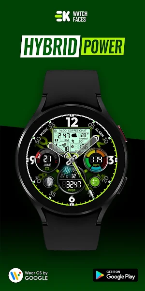 Hybrid Power - Watch Face Screenshot 0