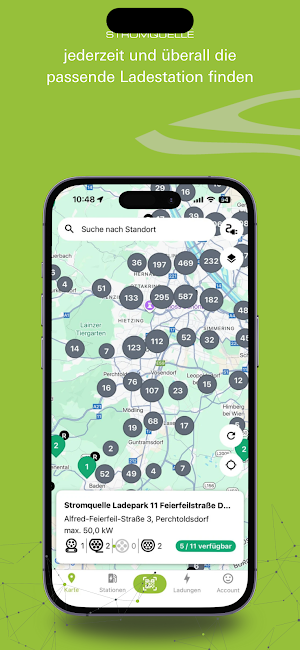 Stromquelle Ladeapp Screenshot 1