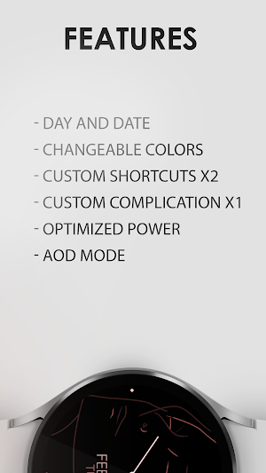 Minimal Art Line v2 watch face Screenshot 3