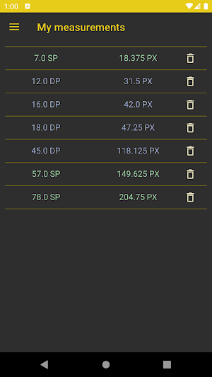 Dp-Px Android Converter Screenshot 2