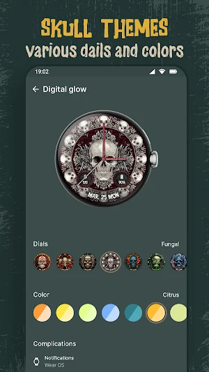 Skull Watchface ULTRA SGW7 Screenshot 2