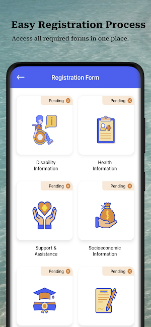 National Disability Register Screenshot 1