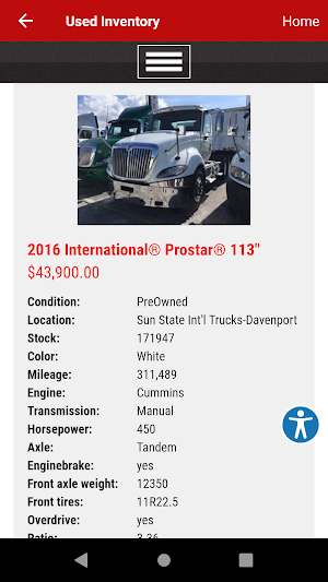 Sun State International Trucks Screenshot 3