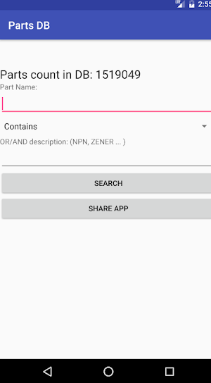 Electronic Parts Offline DB Screenshot 0