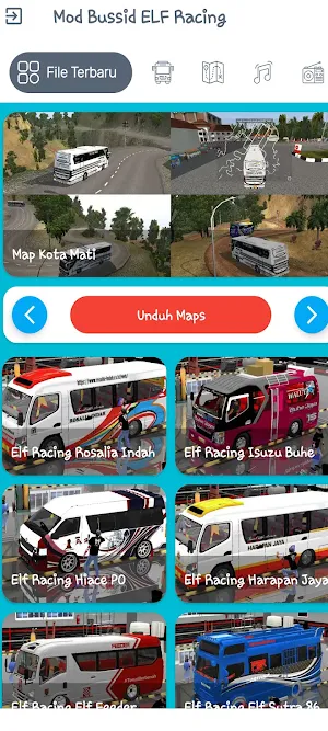 Mod Bussid ELF Racing Screenshot 3