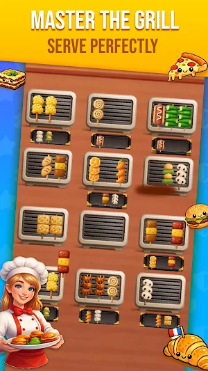 Chef vs Grill : Food Sort Screenshot 2