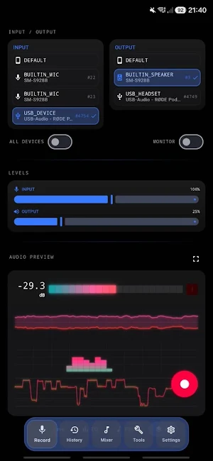 Audio / Podcast Recorder Pro Screenshot 0