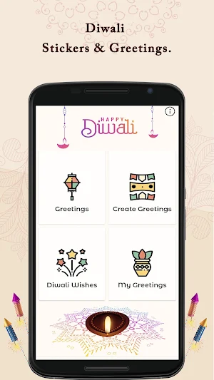 Diwali Greeting Cards & Wishes Screenshot 0