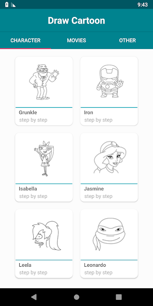 Draw Cartoon Characters Screenshot 0