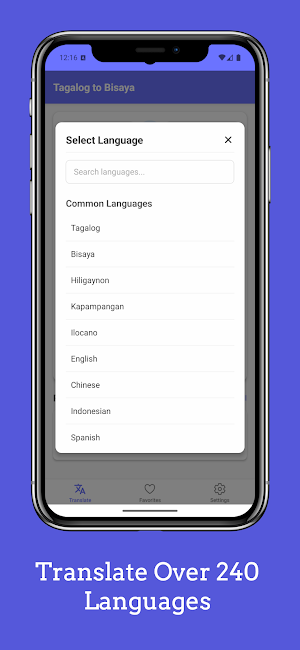 Tagalog to Bisaya Translator Screenshot 1