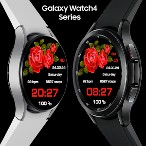 EY33 Red Roses Watchface Screenshot 3