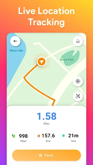 Pedometer Step Counter App Screenshot 2