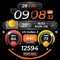 OMG 328 Digital Watch Face
