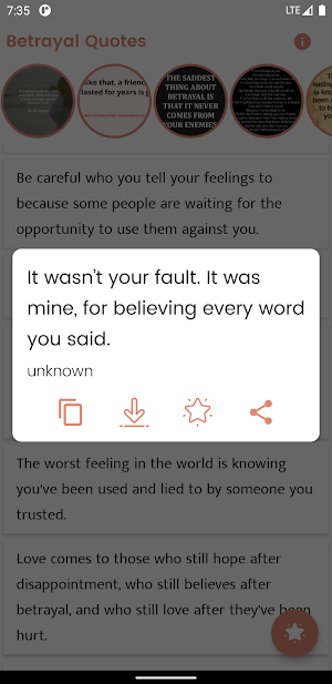 Betrayal Quotes and Sayings Screenshot 0