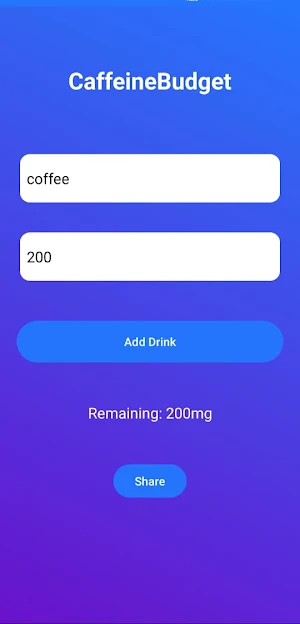 CaffeineBudget Screenshot 3