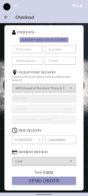 Pasta e Delivery Screenshot 3