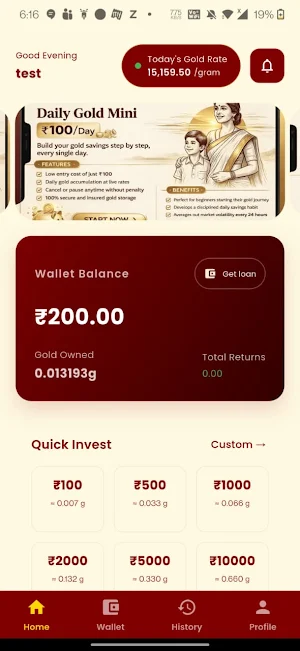 Meera DigiGold – Save Gold Screenshot 1