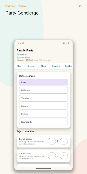 PartyPilot Screenshot 2